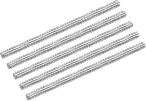 QUARKZMAN 10 Stück Gewindestange M8 x 150mm Vollgewinde Stange 304 Edelstahl Rechtsgewinde Stäbe für Ankerbolzen, Klemmen, Haken und U-Bolzen, 1,25 Gewindesteigung