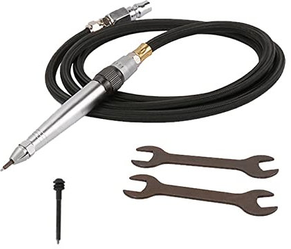 Lufthammer Pneumatische Gravur Beschriftungswerkzeuge Air Micro Grinder Scribe Hammer Pen Air Pencil Die Grinder Schlauch Gravierstift(Pen Add 1Pen Tip)