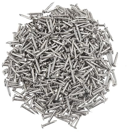 newlng Clavo Pequeño Cabeza Redonda Tornillos Autorroscantes Madera Accesorios de Hardware Hechos a Mano Sujetadores 500PCS 1 X 10mm Plata