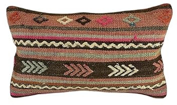 kelim kissen 30x50 cm handgefertigt kelim kissenbezug orientalische kissen kopfkissen viereckig dekorative bohemian kissenhülle dekokissen sofakissen zierkissen code 3291