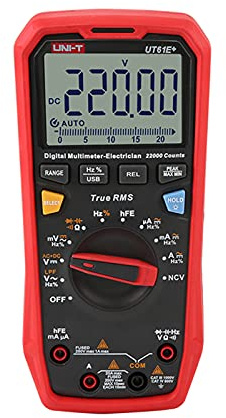 Multimeter UT61E + True RMS Digital Multimeter AC DC Spannung Strom Kapazität Frequenz Tester USB für elektronische Elektriker Wartung