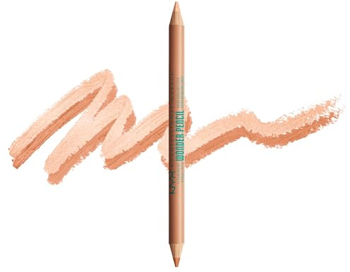 NYX Professional Makeup Wonder Pencil Surligneur Correcteur Chaud Profond | Duo mat et scintillant, Effet liftant yeux, Contour lèvres repulpé, Formule végane sans cruauté