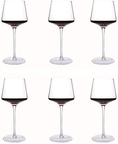 Habiba Weingläser Weingläser Cup Klare Rotweingläser Kristallweinbecher mit langem Stiel Weinkelch Tolles Geschenk für Party 580 ml / 19,6 OZ Glaswaren Sauber