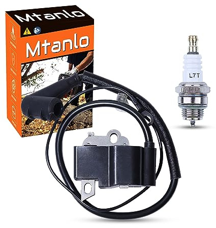 Mtanlo Zündspule Modul für Dolmar PS-460 PS-500 PS-510 PS-4600S Kettensäge Ersatzteil 181143204 Zündspulenmodul Kettensägenmotor Ersatzzubehör,Zündkerzen für NGK (4626) BPMR7A BPR5ES