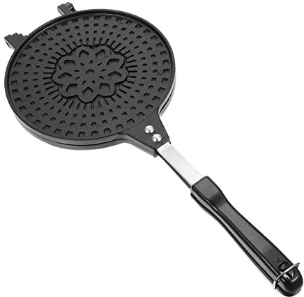 Angoily Non Stick Egg Roll Skillet Fine Polishing Multi-Function Omelet and Cone Making Mold Comfortable Handle for Home Kitchen BBQ Hiking