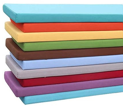 Dickes Sitzbankkissen, 2-/3-/4-Sitzer, wasserdicht, weich, für Zuhause, Garten, lange Bank, Sitzkissen, Matte für Küche, Terrasse, Schaukel, Outdoor (100 x 30 cm, Lila)