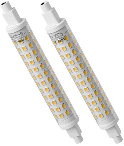 R7S LED Bulb 118mm 10W, Double Ended J Type Flood Lights (100W Halogen T3 Equivalent), 1000 Lumen, 4000K, Wall Security Floor Standing Dimmable Lamps for Household and Work, Pack of 2 (Natural White)