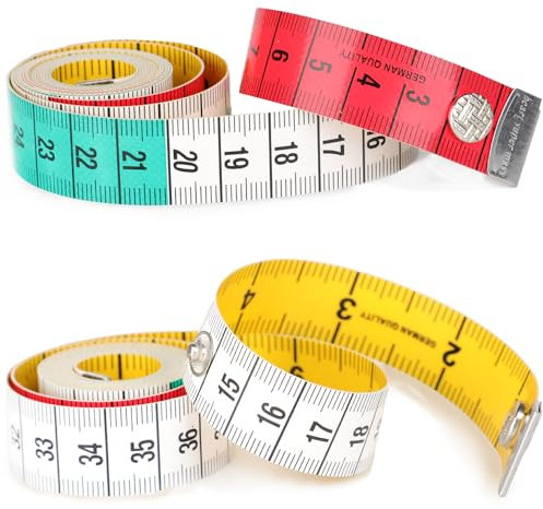 Double-Sided Soft Tape Measure for Body Measurements: Ideal for Sewing, Tailoring, and Dressmaking - Chest and Waist Circumference, 60 Inch / 150 cm Double Scale