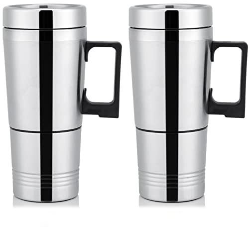 Gigicial Hervidor Eléctrico De Viaje Mini Hervidor Portátil, Tetera Pequeña, Mini Caldera De Agua Caliente Para Café, 300 Ml Y Acero Inoxidable 304, Agua De Ebullición Rápida Con Apagado(24V)