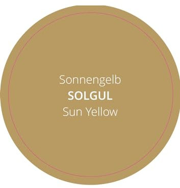 PrintGreen! Leinölfarbe - Innen-& Außenfarbe - Sonnengelb - natürlicher Holzschutz - Made in Schweden - für Holz, Putz, Gips, Stein, Metall uvm. (0,25 Liters)