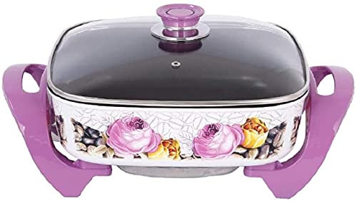 Olla para cocinar, Parrilla eléctrica Multifuncional para Interiores, Parrilla eléctrica para hogar, Cocina eléctrica multifunción, sartén eléctrica, Olla eléctrica para Barbacoa, sartén, vaporera,