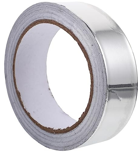 PartyKindom 20m Nastro Adesivo Alluminio Per Riparazioni e Isolamento Termico Nastro Conductivo Alluminio Resistente Alle Alte Temperature Per Tubazioni e Coibentazione