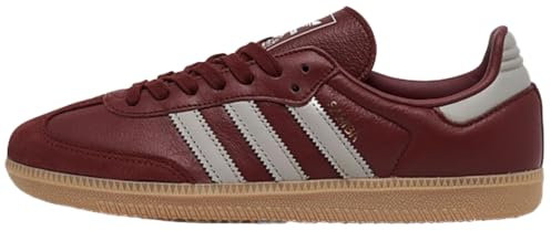 adidas Originals Samba Herren-Fußballschuh, Dunkles Burgunder-Gummi, 7.5 US
