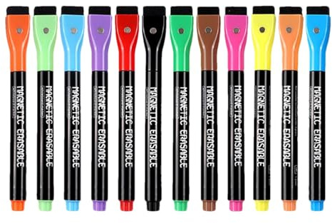 Trocken abwischbare Marker, feine Spitze, trocken abwischbare Marker mit feiner Spitze - Whiteboard-Marker, magnetischer, trocken abwischbarer Marker - Trocken abwischbare Marker mit feiner Spitze für