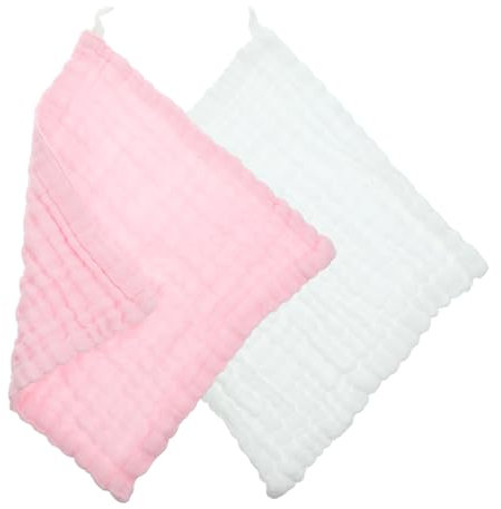 ORFOFE 2stücke Baumwoll-spucktücher Für Mädchen Weiche Saugfähige Für Sensibles Babyhaut Vielseitig Einsetzbar Wischen Von Speichel Und Reinigen Von