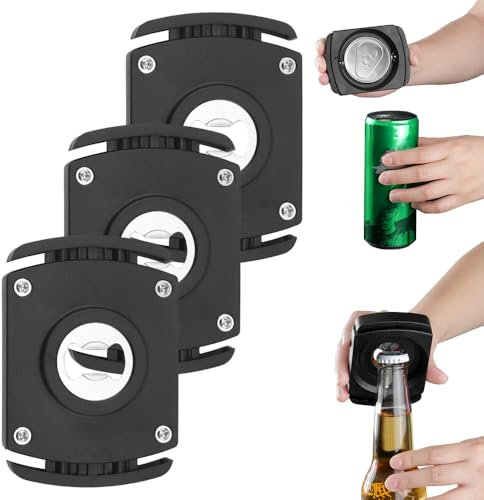 2024 New Manual Can Opener, Manual Soft Edge Can Top Remover, Tin Opener for Beer, Iced Coffee, Soda, Canned Wine & Cocktails, Energy Drinks Can Top Remover, Household Bar Tool (3 Pieces)