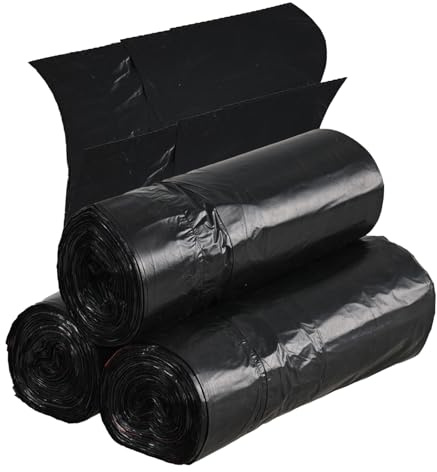 Begale 5L Kleine Müllsäcke mit Kordelzug, Müllbeutel Zugband Zugband, 102 Beutel, Schwarz