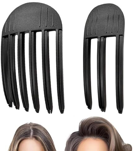 Volumenclip,Volumen Clips Haare–Spurlose Haarwurzelclips für Voluminöses Haar & Fluffigen Pony Für Langes & Kurzes Langlebiges Heatless Styling (Schwarz, 2 Stück)
