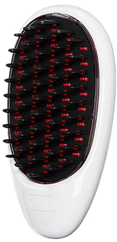 Cepillo Eléctrico De Masaje De Cuero Cabello Masajeador De Cuero | Peine Estimulador Con 5 Modos,Cepillo De Vibración 2 Cabezales Masaje,