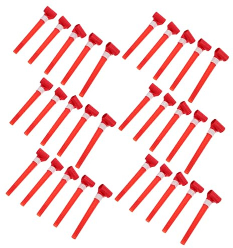 SOPOTUTU 70 Pezzi Party Blower Whistles per Arrotondato Soffioni Facili da Soffiare in Colorata per Compleanni e Feste Capodanno