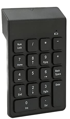 Dioche Tastierino Numerico Tastierino Numerico Wireless 2.4G - Plug and Play a 18 Tasti per Professionisti della contabilità - Design Ergonomico con Tasti di Cioccolato - Compatibile con, e