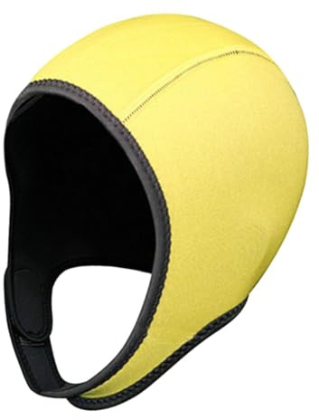 BEALIFE Snorkling Kajakpaddling Dykmössa 3 mm neoprenhuva med bekväm hakrem Vattensportaktiviteter Snorkling Kajakpaddling Segling Kanotpaddling Vattensporter, Gul, 3 mm