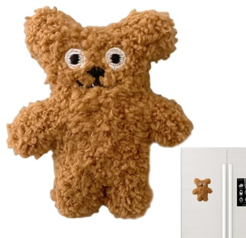 Bear Plush 3d Kylsklistermärke, Kylsklistermärke Mjuk magnet Mjuk Söt