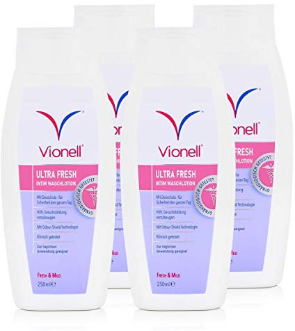 Vionell Ultra Fresh Intim Waschlotion Fresh & Mild 250ml (4er Pack)