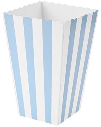 Amazingdeal365 Popcorn-Boxen, Süßigkeitenschachtel, für Hochzeit / Babyparty, 12 Stück blau