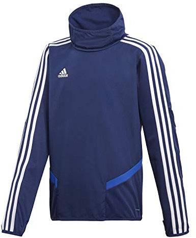 adidas Jungen Fleece Warm Shooting 19 Fußball-Sweatshirt, Blu_Bianco, 7A
