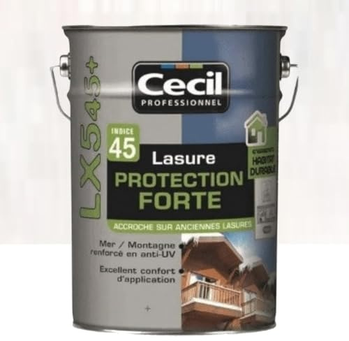 CECIL LX545 Lasure Protection Forte Bois blanchi - 5 L