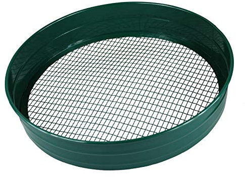 simpaoutdoor Steel Garden Riddle Sieve 3/8 7mm Mesh 70mm Deep