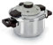 Barazzoni Facile Schnellkochtopf Easy Dual System einfach, Fassungsvermögen 4,5 l, Ø 22 cm, Edelstahl 18/10, hergestellt in Italien, Stahl