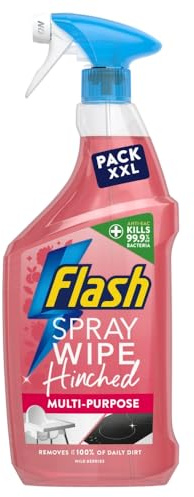 Flash Spray Wipe Done Antibacterial Cleaning Spray Wild Berries 800ml