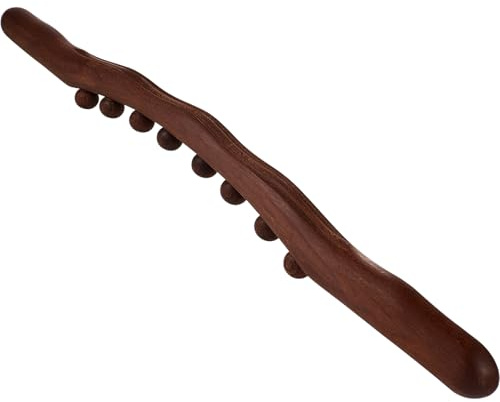 Operitacx Holz Scraping Stick Muskel Entspannung Massage Tool Massage Stick für Rückenmassage und Entspannen Schaben auf ganzen Körper Lymphpaddel, Gua Sha Massage Weichgewebe