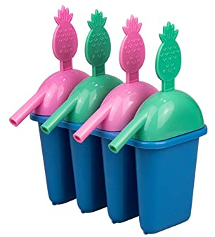 Drip Free Ice Lolly Maker – Attached Straw - Make for A Summer Refreshment - SIP The Melted Juice Through The Straw