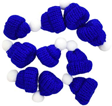 BESPORTBLE Weihnachtsmütze Mini-Strickmütze Weihnachtsmützen Zum Basteln Ornament Niedliche Mützen Für Partygeschenke Handgefertigte Weihnachtsmützen Puppenkleidung Schäler