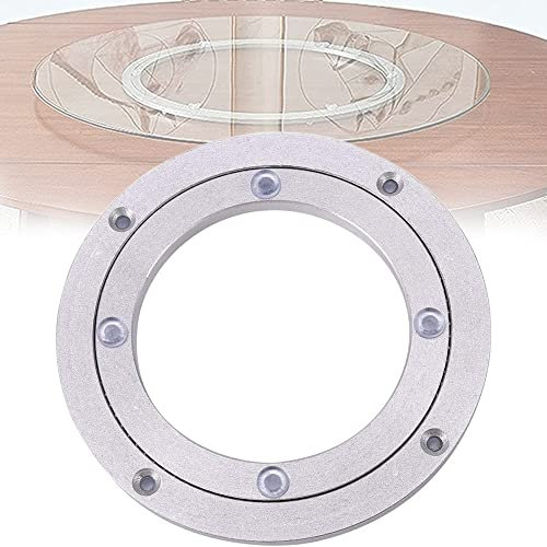 Plateau Tournant à Roulement, Plaque Pivotante Lisse, Table Tournante D'alliage D'aluminium, Plateau Tournant Roulement à Billes, pour La Cuisine, Le Salon, Heavy Duty, Lisse, 20cm/8 Pouce