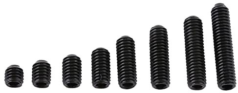 200 Teiliges Sortiment an Innensechskant Gewindestiften, M3 Gewindestift Gewindestift, 3/4/5/6/8/10/12/14 mm Stahl Gewindestift für Türgriffe, Leuchten, Wasserhahn