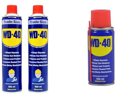 WD-40 Multi-Use Product Twin Pack 600ml and Original Spray 100ml - Handy for Home and Toolbox