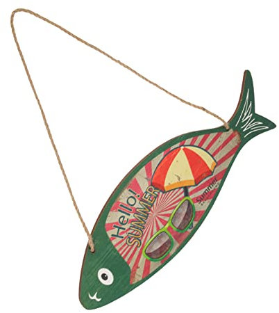 PRETYZOOM Fisch Wanddeko Vintage Hawaii Party Ornament Für Kreative Raumgestaltung Installieren Dekoratives Wandobjekt Für Wohn Und Schlafzimmer