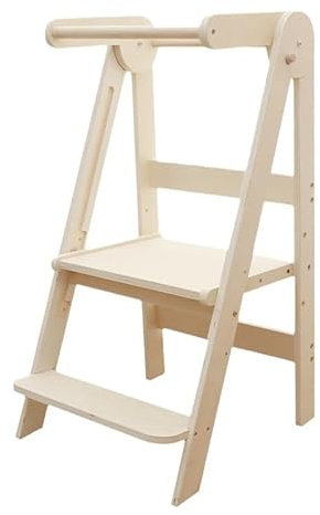 Domhanico Küchenhelfer für Kinder, Tritthocker, Lernturm für Kinder, Lernstuhl, höhenverstellbar, Montessori-Möbel, Baby-Küchenhelfer