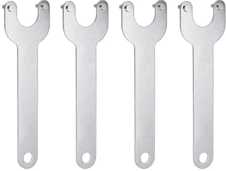 QUARKZMAN 4pz Chiave a Cricchetto per Smerigliatrice Angolare 30mm Centro 2mm Spessore Dado di Bloccaggio in Metallo Chiavi di Ricambio Chiave Inglese