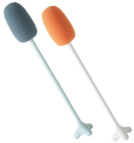 OKUMEYR 2stücke Flaschenbürste Mit Langem Griff Flaschenreiniger Aus Schwamm-pinsel Für Babyflaschen Wasserflaschen Und Tassen Praktisch Und Langlebig