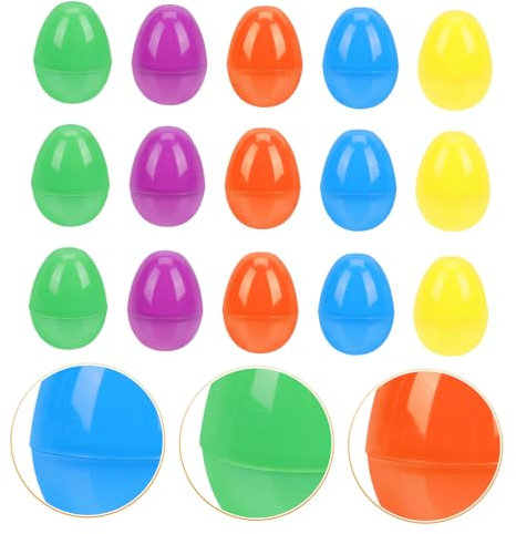 JOINPAYA 40pezzi Uova Di Pasqua Colorate Riempibili Da Plastica Per Alle Uova e Attività Creative