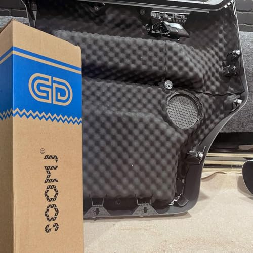 SOOMJ Tapis d'isolation acoustique pour voiture - En mousse - Autocollant - En mousse acoustique - Isolant contre le feu - Résistant à l'humidité - Imperméable - 40 cm x 100 cm