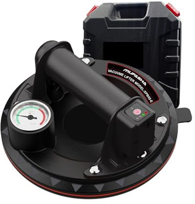 Ventosa per vetro, Ventosa elettrica a vuoto for superfici ruvide, piastrelle di vetro, pannelli di roccia, manometro visibile, rifornimento automatico 'aria da 8 per piastrelle, parabrezza, finestre