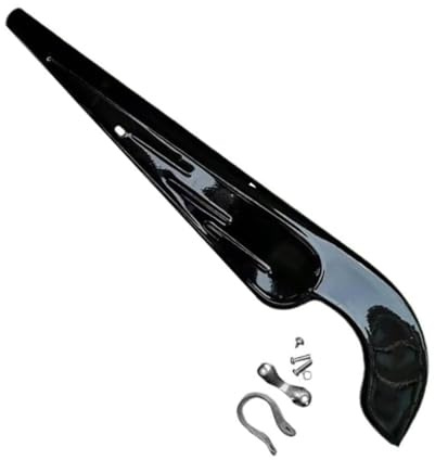 Protège-chaîne universel pour VTT et vélo de route de 26 et 28 pouces en forme de L en métal à demi-couverture pour protéger les pignons de la saleté et des débris