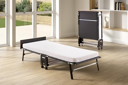 JAY-BE RM80 Rollaway Folding Bed with Memory Mattress with Storage Cover, Single