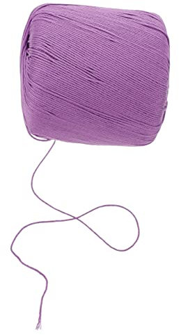 Gadpiparty 1 Rotolo Cordoncino Cotone Morbido per Uncinetto Filo per Lavori Fai da Te Corda Intrecciata per Creazioni Artigianali e Borse Cotone Naturale